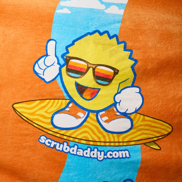 Scrub Daddy Surfer Beach Towel | scrubdaddy Selection | Scrubdaddystart A3AD - Image 2