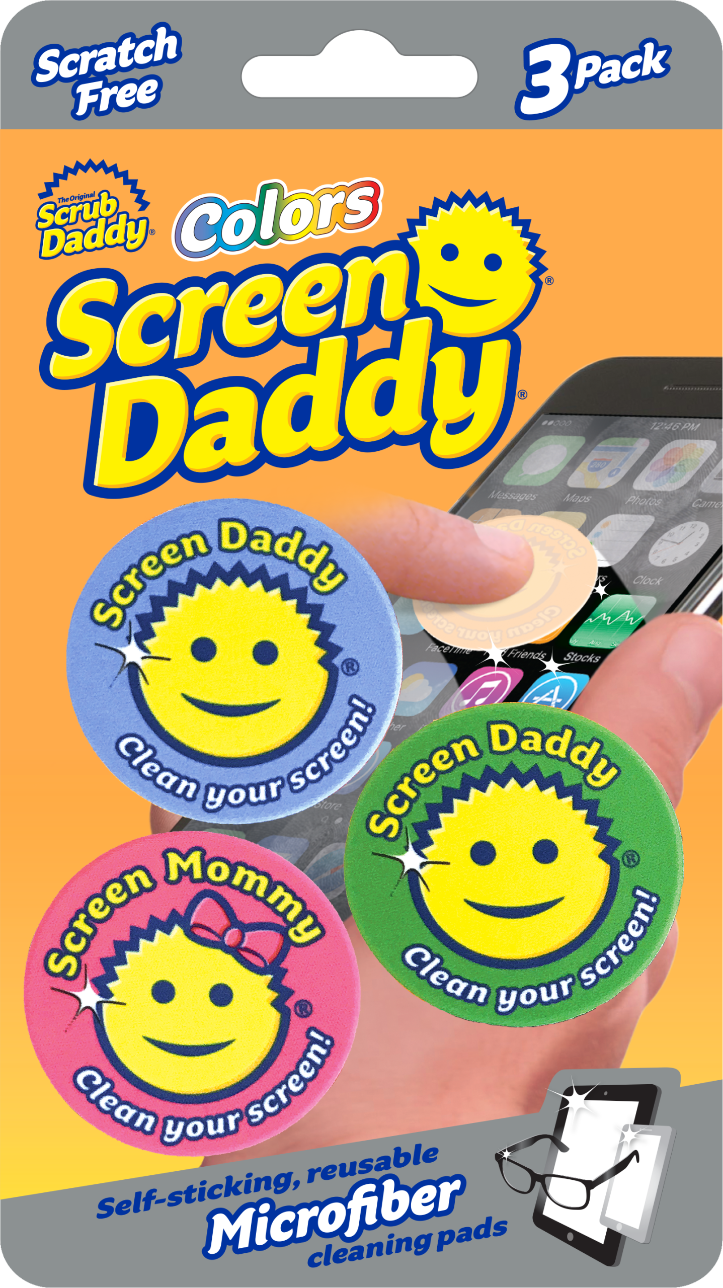 Screen Daddy Colors (3ct) | scrubdaddy Selection | Scrubdaddystart 4B58